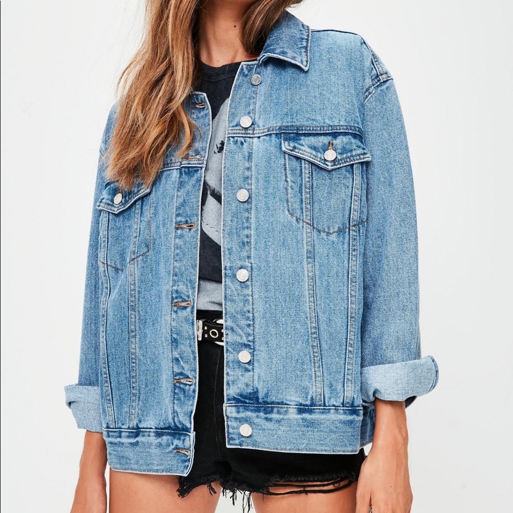 MISSGUIDED Oversized Denim Jacket *** Like New